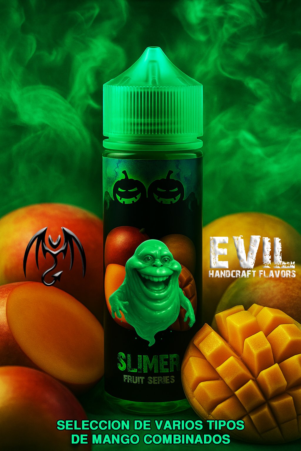 Slimer Evil Salt Nic - 30ml- 25MG -Fruit Series- Slimer - Imagen 1