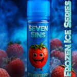 Seven Sins Salt Nic - 30ml- 25MG - Fozen Ice Series - Strawberry Frozen Ice
