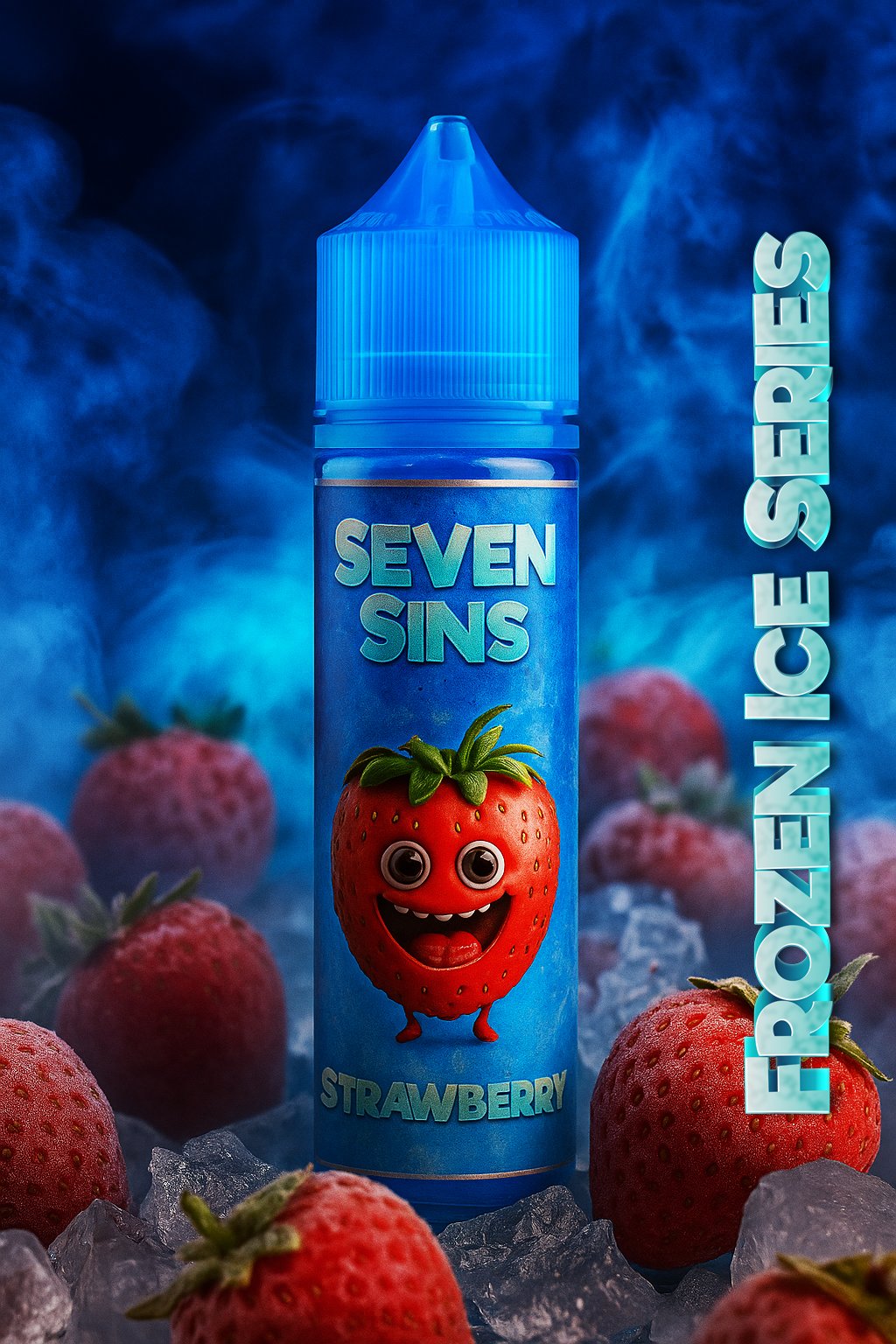 Strawberry Frozen Ice Seven Sins Salt Nic - 30ml- 0MG - Fozen Ice Series - Strawberry Watermelon Frozen Ice - Imagen 1