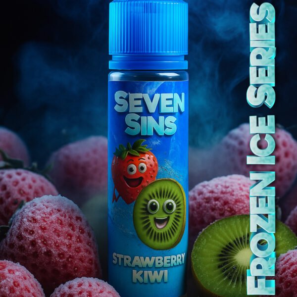 Seven Sins Salt Nic - 30ml- 0MG - Fozen Ice Series - Strawberry Kiwi Frozen Ice