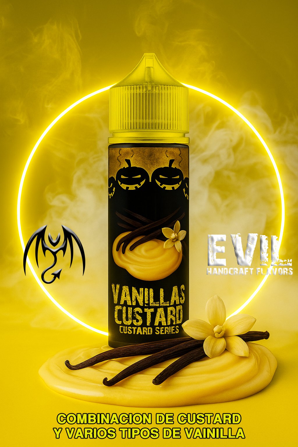 Vanillas Custard Evil Liquido - 60ml- 3MG -Custar Series - Custard Vainilla - Imagen 1