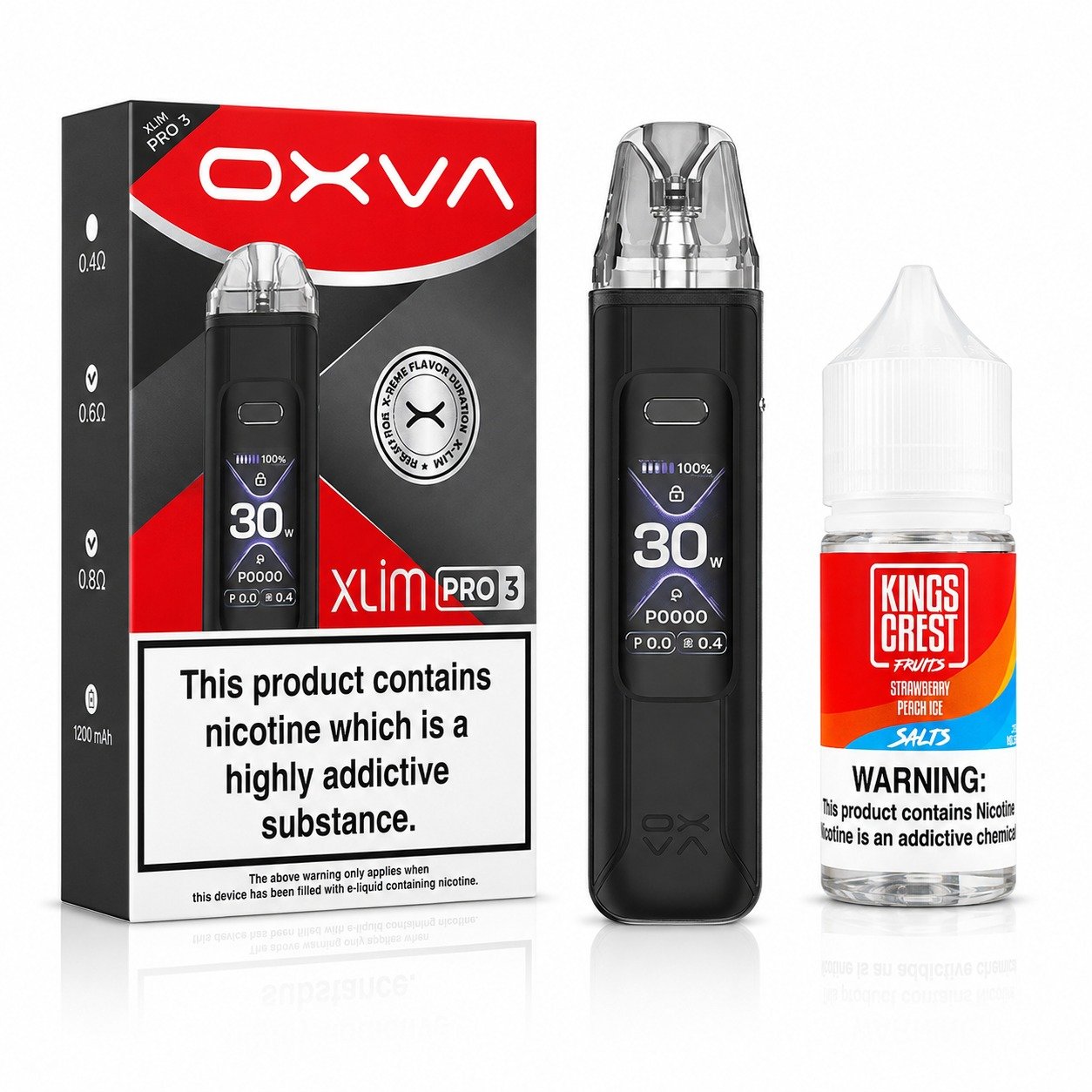 WhatsApp Image 2026-08-06 at 13.02.14 Oxva Xlim Pro 3 + Salt King crest - Imagen 1
