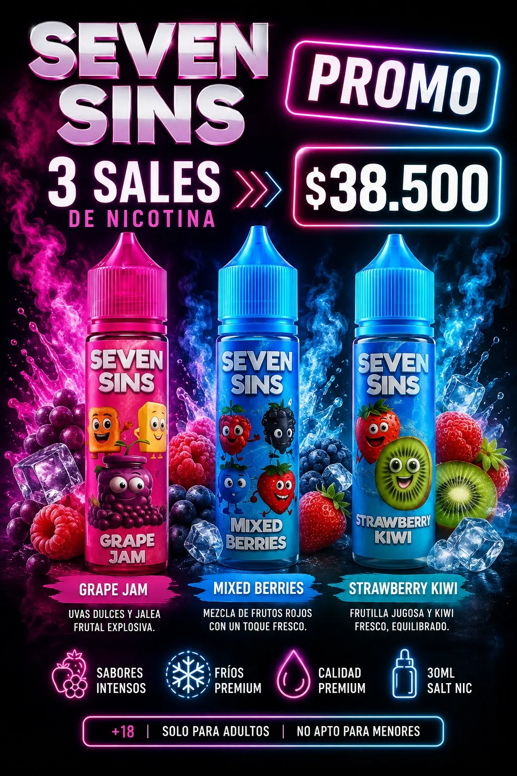 WhatsApp Image 2026-08-18 at 11.16.14 (1) Seven Sins Salt Nic OFERTA PACK X3 - Imagen 1