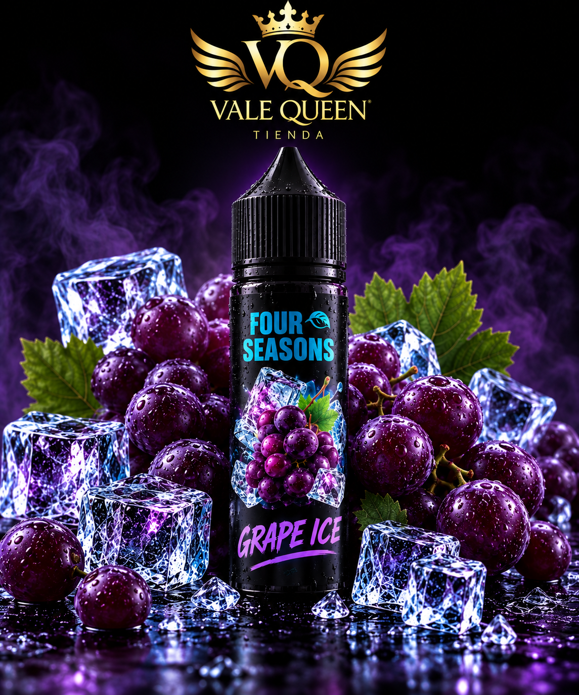 FOUR SEASON GRAPE ICE 1111 Four Seasons Salt Nic - 30ml- 25MG - Grape Ice - Imagen 1
