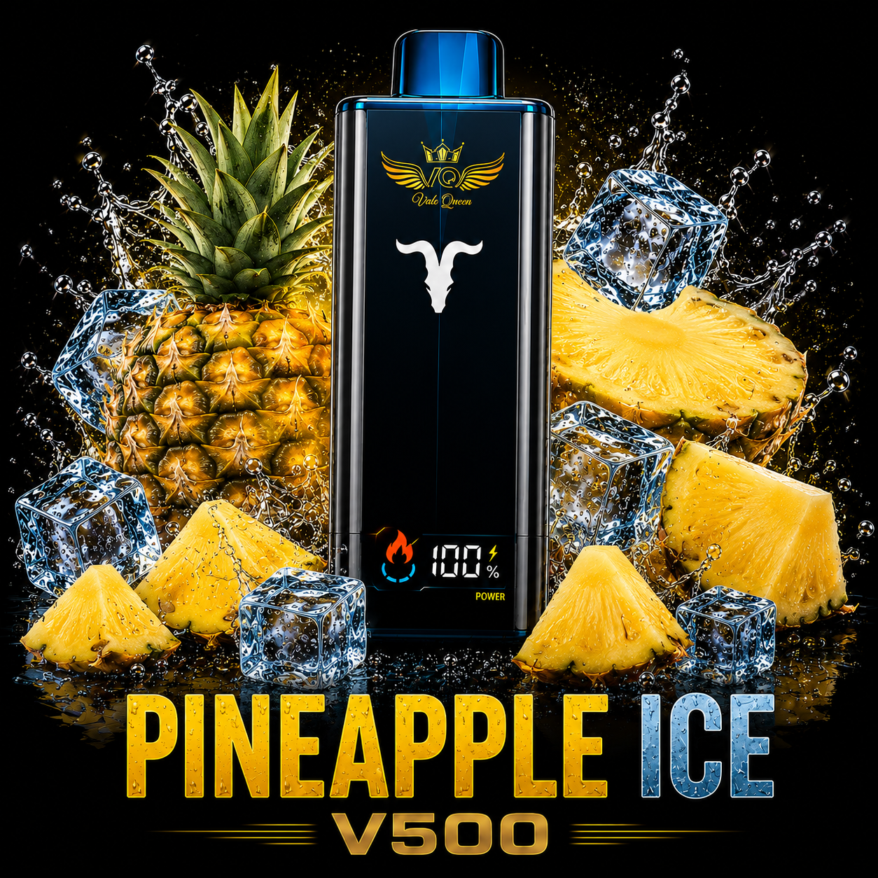 PINEAPPLE ICE Ignite V500 50.000 Puffs - Pineapple Ice - Imagen 1