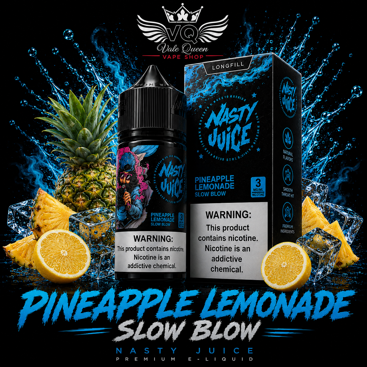 SLOW BLOW Nasty 60ml Juice 3MG Slow Blow - Imagen 1