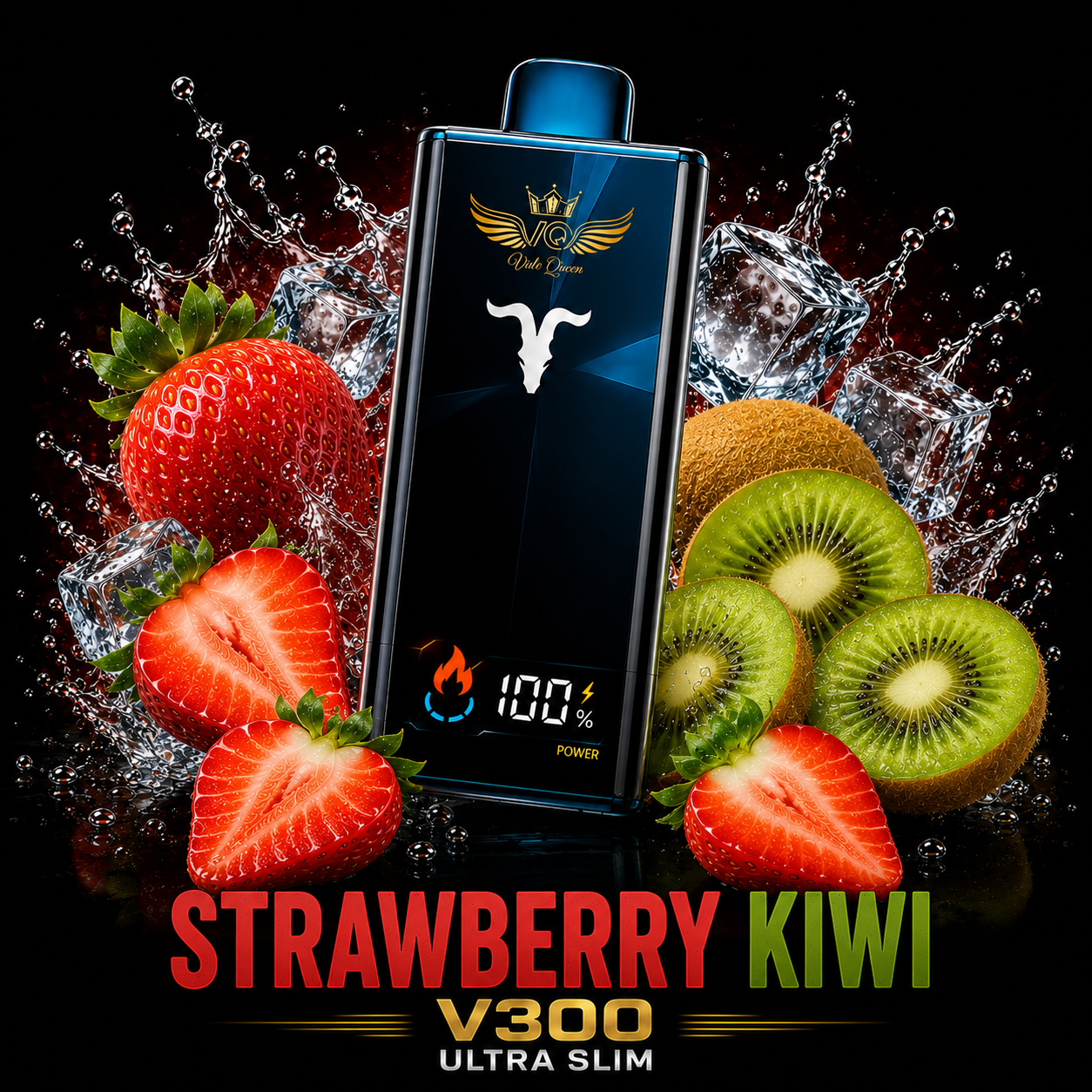 STRAWBERRY KIWI Ignite V300 Ultra Slim 30.000 Puffs - Strawberry Kiwi - Imagen 1